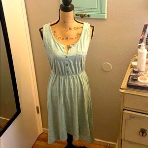 Light blue high low dress